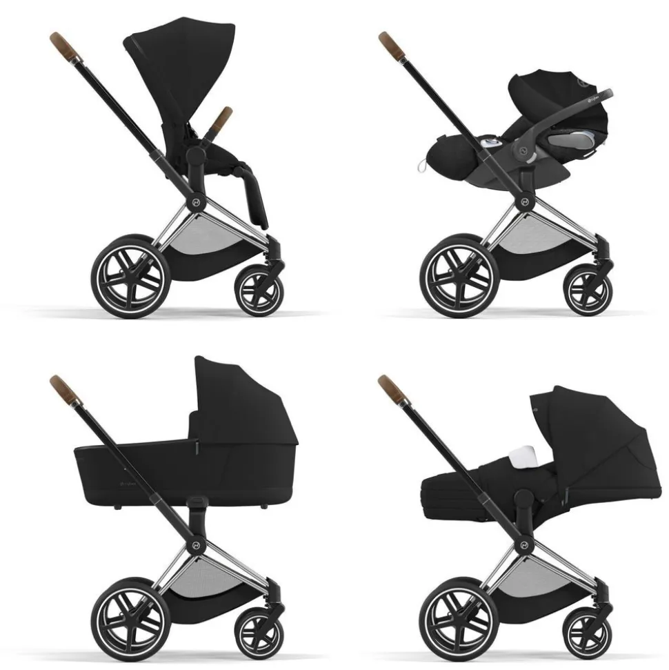 Châssis de poussette priam 4 chrome brown