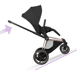 Châssis poussette électrique e-priam 3 rosegold