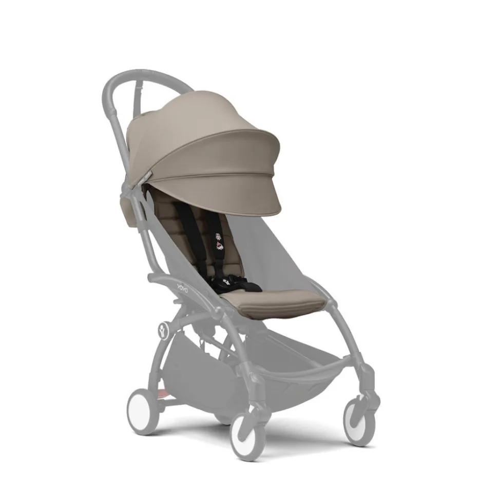 Châssis yoyo 3 connect blanc avec assise pack 6+ taupe