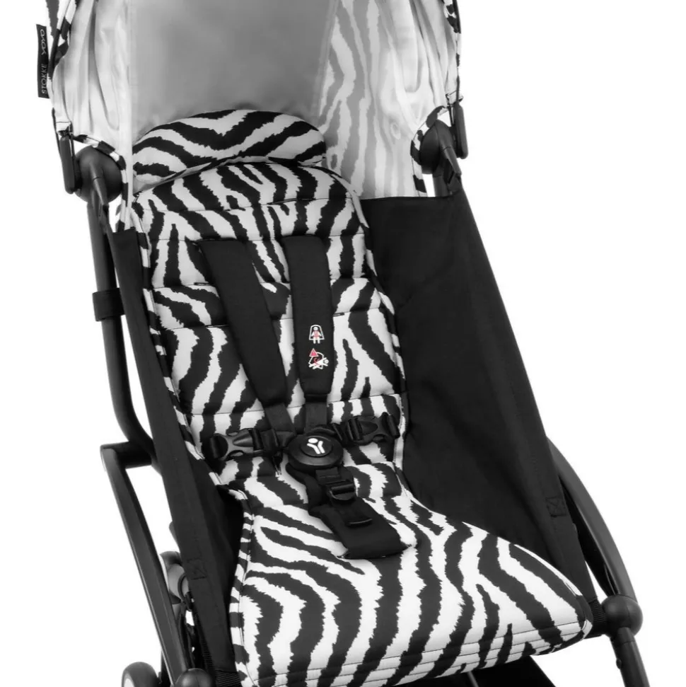 Châssis yoyo 3 connect blanc avec assise pack 6+ zebra - wild collection