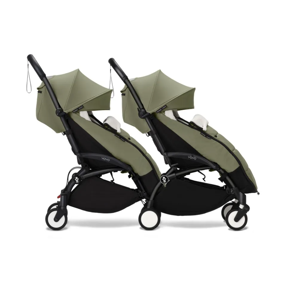 Châssis yoyo 3 connect noir avec assise pack 6+ olive