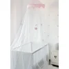 Ciel de lit moustiquaire étoiles 240 cm - rose