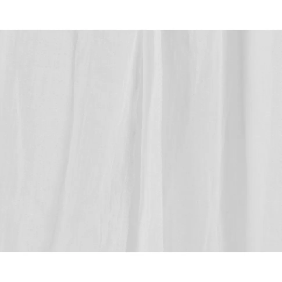 Ciel de lit vintage 245 cm blanc