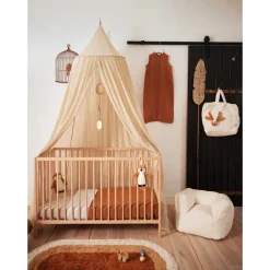 Ciel de lit vintage 245 cm nougat