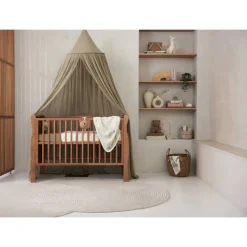 Ciel de lit vintage 245 cm olive