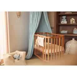 Ciel de lit vintage 245 cm sea green