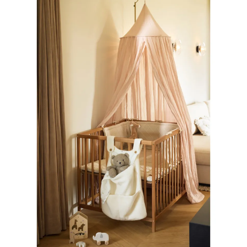 Ciel de lit vintage 245 cm wild rose
