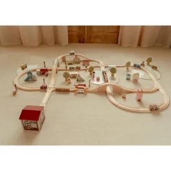 Circuit de train xxl en bois fsc