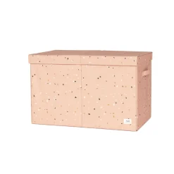 Coffre à jouets terrazzo argile
