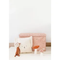 Coffre à jouets terrazzo argile