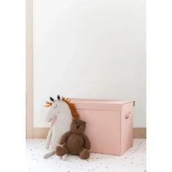 Coffre à jouets uni argile