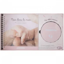 Coffret album de naissance + boîte à empreinte - modèle aléatoire