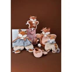 Coffret bébé doudou et chaussons mina la renarde