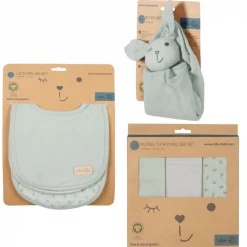 Coffret cadeau bébé lil planet vert givré