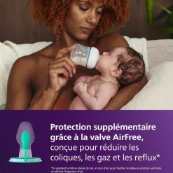 Coffret de 4 biberons natural response + 1 sucette ultra-douce 0-6 mois + 1 goupillon