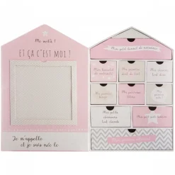 Coffret de naissance 10 tiroirs maison - modèle aléatoire