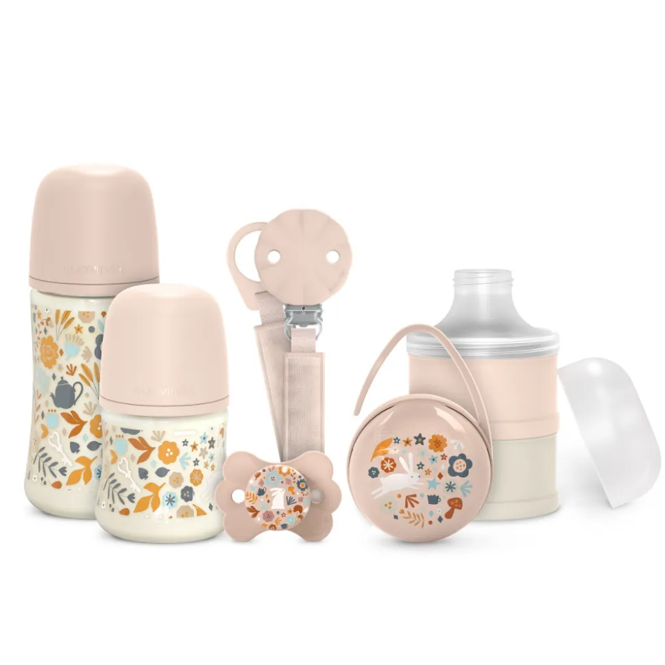 Coffret de naissance wonderland rose