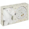 Coffret naissance boîte à empreinte + peluche