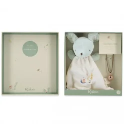 Coffret naissance doudou et collier bola souris