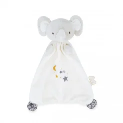 Coffret naissance doudou et collier bola elephant