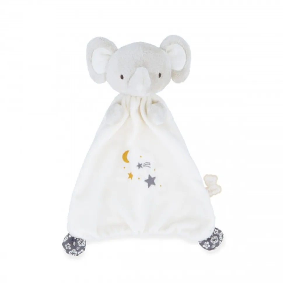 Coffret naissance doudou et collier bola elephant