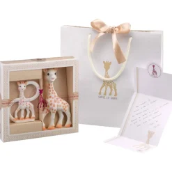 Coffret naissance prêt à offrir sophie la girafe et anneau de dentition