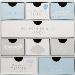 Coffret naissance 9 tiroirs royaume des souvenirs - modèle aléatoire