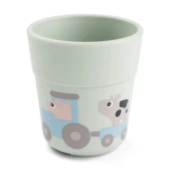 Coffret repas avec ventouse tiny farm vert
