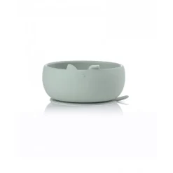 Coffret repas bébé en silicone mint