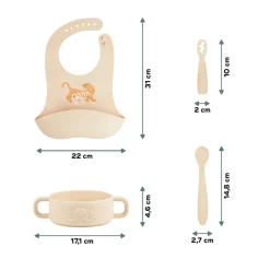 Coffret repas bébé premiers mois mini roar