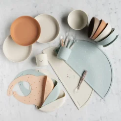 Coffret repas 4 pièces en silicone vert /etoile