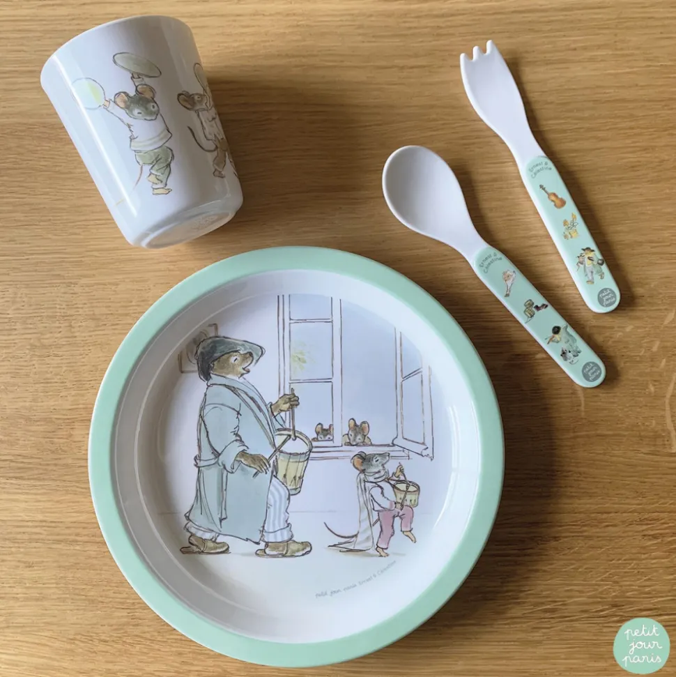 Coffret repas 5 pièces ernest et célestine - rataplan