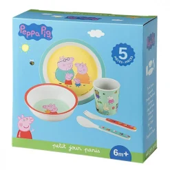 Coffret repas 5 pièces peppa pig