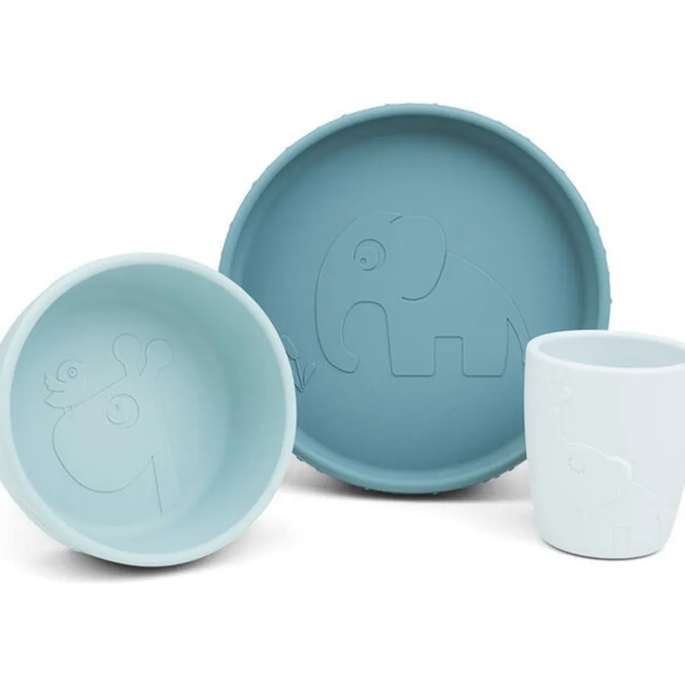 Coffret repas ventouse deer friends bleu