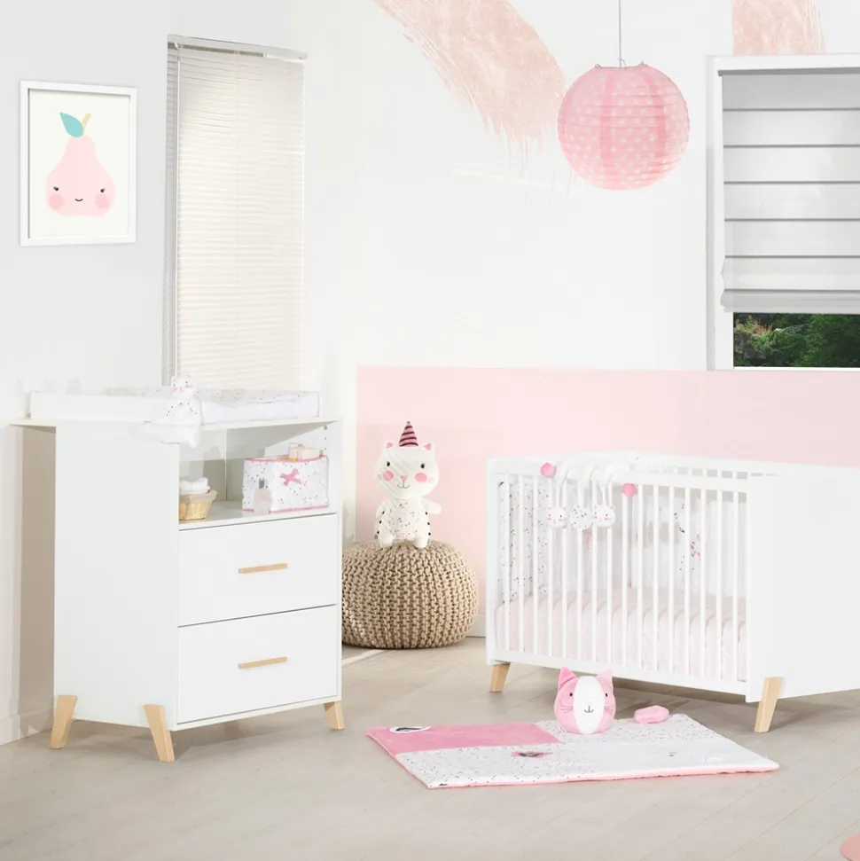 Commode avec dispositif à langer joy naturel