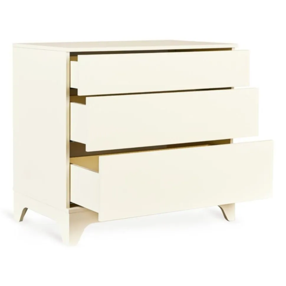Commode avec 3 tiroirs coulissants tsugi - butter
