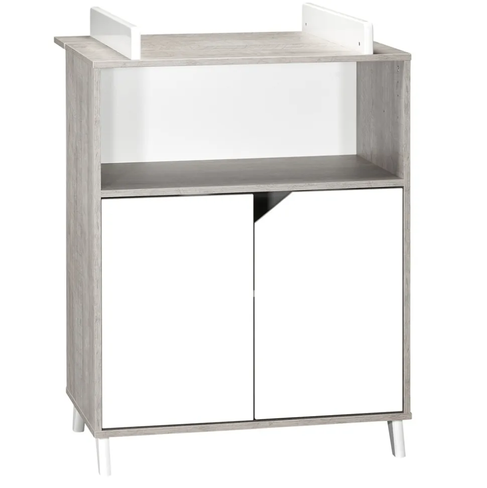 Commode bébé avec dispositif à langer scandi gris