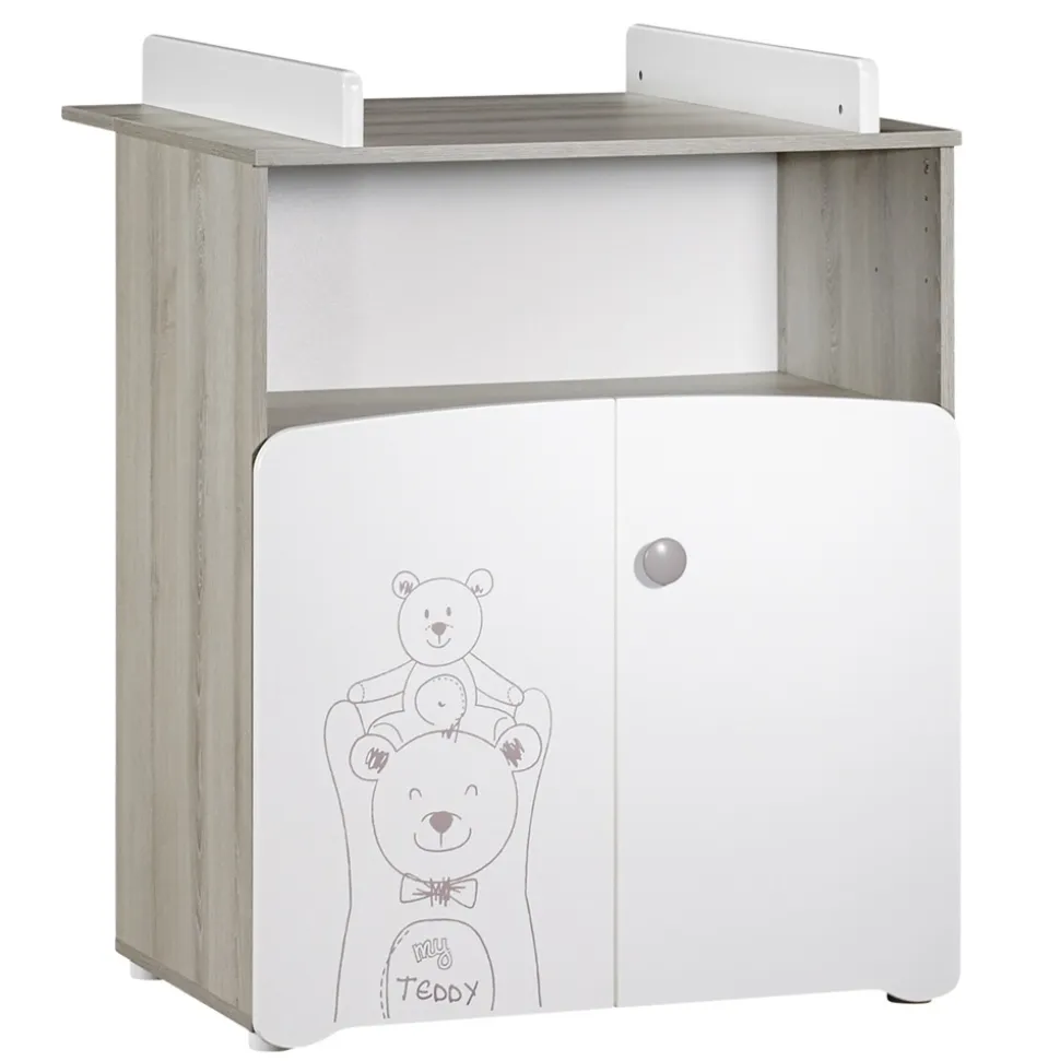 Commode bébé avec dispositif à langer teddy