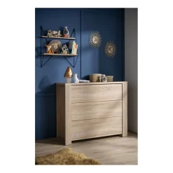 Commode bébé 3 tiroirs antonin version bois