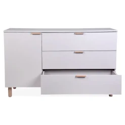 Commode à langer bébé 3 tiroirs cosy clay