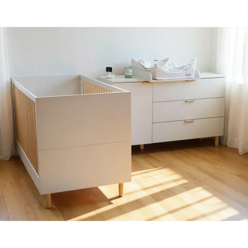 Commode à langer bébé 3 tiroirs cosy clay