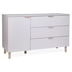 Commode à langer bébé 3 tiroirs cosy clay