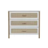 Commode à langer océania cannes de rotin neige