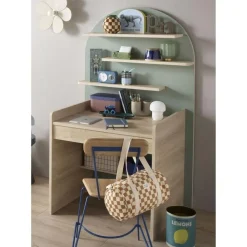 Commode à langer évolutive en bureau arche sauge