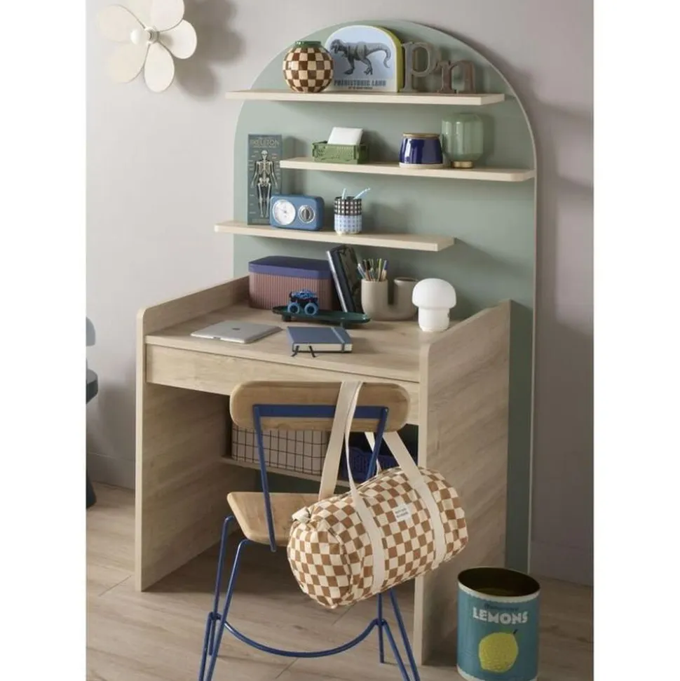 Commode à langer évolutive en bureau arche sauge