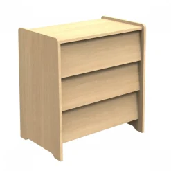 Commode 3 tiroirs cannelle