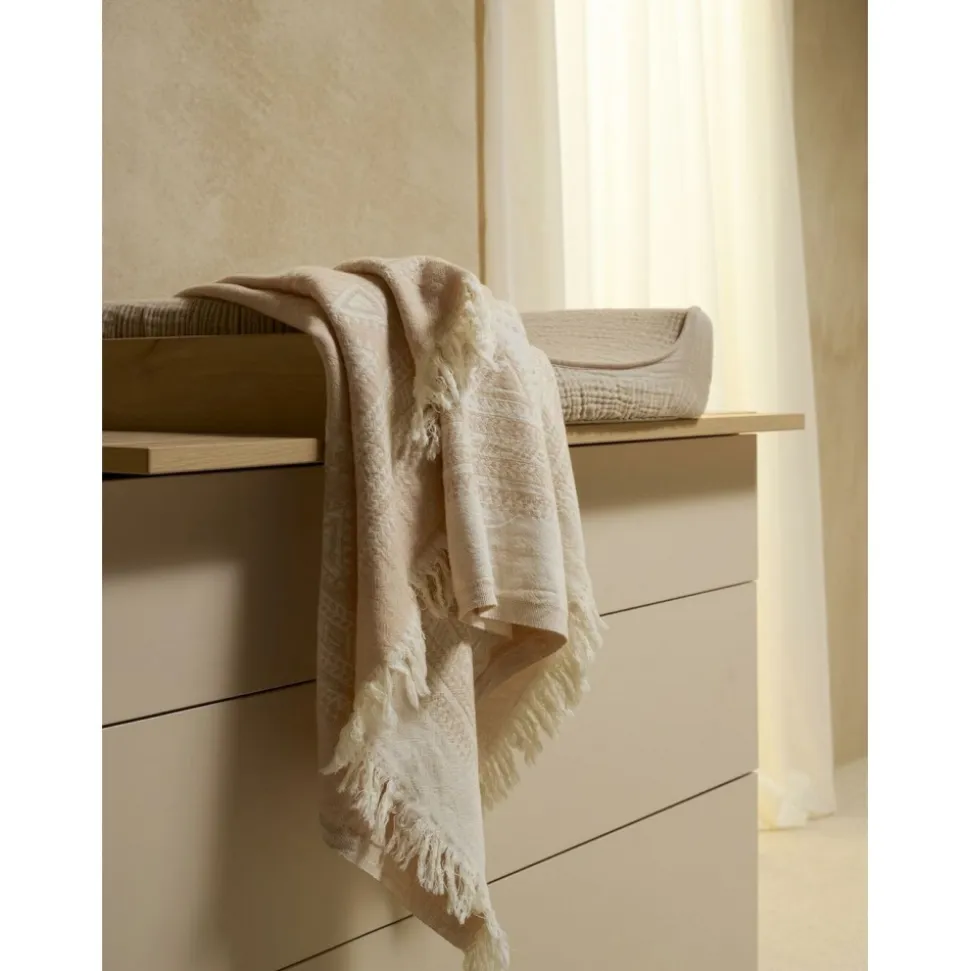 Commode 3 tiroirs flow argile et oak