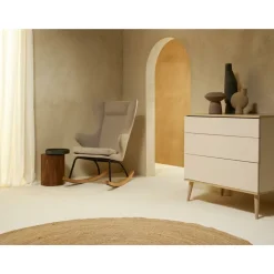 Commode 3 tiroirs flow argile et oak