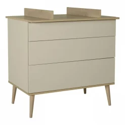 Commode 3 tiroirs flow argile et oak