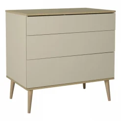 Commode 3 tiroirs flow argile et oak